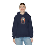 Firefighter Hero Hoodie Bold Streetwear Motivational Heavy Blend Unisex Sweatshirt Courage Warrior Design Tribute To Heroes Fire Rescue Gift For Firefighters And Everyday Legends