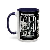 Heavenly Bond Accent Coffee Mug 11oz 15oz Angel And Lion Statue Spiritual Artistic Graphic Ceramic Cup Bold Motivational Streetwear Inspired Fashion Drinkware