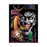 Jocker Sinister Grin Glossy Poster Dark Gothic Wall Art Psychological Expression Bold Horror Design Cinematic Home Decor Collector Piece For Visionary Creatives And Fearless Souls