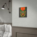 Cell Samurai Matte Vertical Poster Futuristic Japanese Warrior Wall Art Neon Cyberpunk Anime Decor For Gamers Tattoo Studios Living Rooms And Modern Home Interiors