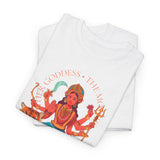 Goddess The Mother Durga T Shirt Divine Shakti Devi Maa Graphic Tee Navratri Durga Puja Festival Wear Hindu Spiritual Devotional Unisex Cotton Casual Streetwear Gift For Devotees