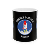 Rocket Science Rocks Ceramic Mug Coffee Cup Space Exploration STEM Astronomy Science Lover Gift Nerd Geek Astronaut Science Teacher Office Drinkware