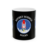 Rocket Science Rocks Ceramic Mug Coffee Cup Space Exploration STEM Astronomy Science Lover Gift Nerd Geek Astronaut Science Teacher Office Drinkware