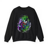 Symbiotic Madness Unisex Sweatshirt Heavy Blend Streetwear Bold Gothic Design Psychological Art Fashion Cozy Wear for Fearless Creators and Dark Energy Lovers