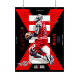 Air Ascent Glossy Poster Collector Edition Bold Motivational Wall Art Red Black Athletic Energy Modern Design For Gym Rooms Studios Offices And Ambitious Dreamers
