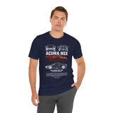 Japanese Hybrid Supercar Inspired Graphic T Shirt Modern NSX Style Performance Car Art Automotive Streetwear Unisex Tee High Speed Racing Lifestyle Shirt for Car Enthusiasts