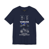 YZ250 Inspired Motocross Blueprint Unisex Heavy Cotton Tee Racing Dirt Bike Graphic Streetwear Gift