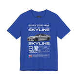 Japanese Performance Coupe Skyline Inspired Unisex Streetwear Tee High Speed Racing Car Graphic Shirt JDM Culture Drift Style Automotive Art Design For Car Lovers Urban Fashion