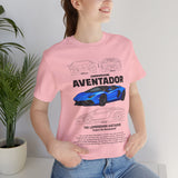 Blue Hypercar Blueprint Unisex Heavy Cotton Tee High Performance Streetwear Design for Car Enthusiasts Racers and Speed Lovers