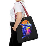 Ballena Cosmic Whale Art Eco Tote Bag Vibrant Geometric Ocean Design Durable Canvas Reusable Shopping Bag Premium Artistic Streetwear Accessory Perfect Gift for Nature Lovers Dreamers and Creative Thinkers