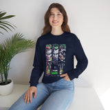 Comic Chaos Halftone Art Unisex Heavy Blend Crewneck Sweatshirt Bold Graphic Streetwear Pullover Premium Vintage Design Warm Cozy Fleece Everyday Wear Perfect Gift for Art Lovers and Urban Culture...