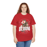Bloom Stronger Floral Graphic Unisex Heavy Cotton Tee Comfortable Motivational Streetwear Inspirational Empowerment T Shirt Perfect Gift for Nature Lovers Self Growth Casual Wear