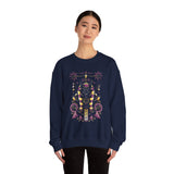 Anubis Balance God Unisex Heavy Blend Sweatshirt Egyptian Mythology Streetwear Graphic Pullover Cosmic Balance Design For Men And Women Perfect For Winter Fashion Festivals And Spiritual Lifestyle