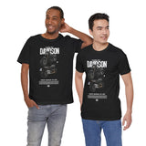 Harley Davidson Fat Bob Inspired Cruiser Motorcycle Graphic Unisex Heavy Cotton Tee Premium Biker Streetwear T Shirt for Riders Enthusiasts Everyday Wear