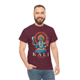 Kali Goddess Unisex Heavy Cotton T Shirt Hindu Spiritual Graphic Tee Maa Kali Mahakali Divine Shakti Protector Destroyer Of Evil Indian Mythology Devotional Streetwear Festival Wear Gift For Navratri...
