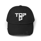 TopG Unisex Distressed Cap Vintage Washed Adjustable Dad Hat Motivational Hustler Streetwear Fitness Entrepreneur Alpha Mindset Baseball Cap
