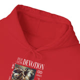 Fearless Devotion Unisex Heavy Blend Hooded Sweatshirt Loyalty Commitment Courage Graphic Streetwear Pullover Hoodie