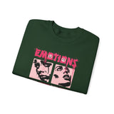Emotions Speak Louder Than Words Graphic Unisex Heavy Blend Crewneck Sweatshirt Streetwear Art Fashion Statement Pullover