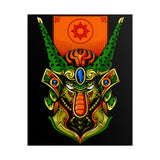 Cell Samurai Matte Vertical Poster Futuristic Japanese Warrior Wall Art Neon Cyberpunk Anime Decor For Gamers Tattoo Studios Living Rooms And Modern Home Interiors