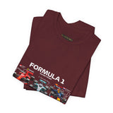Formula 1 High Performance Triple Racing Machines Unisex Heavy Cotton Tee Dynamic Motorsport Inspired Streetwear Graphic Shirt for Speed Lovers and Premium Casual Style