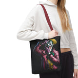 Snapshot of Madness Art Eco Tote Bag Dark Comic Neon Design Premium Canvas Reusable Shopping Bag Streetwear Lifestyle Accessory for Creative Thinkers Artists and Urban Dreamers