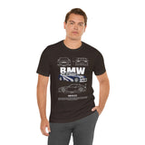 Blue Track Ready Performance Coupe Artwork Unisex Heavy Cotton Tee High Speed Racing Inspired Streetwear Graphic Shirt For Car Enthusiasts And Motorsport Art Fans