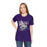 Peaceful Dove Floral Unisex Jersey Short Sleeve Tee Comfortable Soft Cotton Motivational Streetwear Graphic T-Shirt Bold Typography Casual Wear Perfect Gift For Friends Birthdays Everyday Style