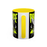 Praise Angel Statue Graphic Ceramic Mug Gothic Spiritual Coffee Tea Cup Bold Streetwear Design