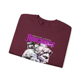 Unisex Heavy Blend Crewneck Sweatshirt Apocalypse Chaos Graphic Pullover Black Greek Statue Vaporwave Streetwear Bold Futuristic Artistic Fashion Outfit