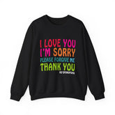 Ho’oponopono Crewneck Unisex Sweatshirt Heavy Blend Pullover Healing Affirmation Spiritual Gratitude Mindfulness Positive Energy Apparel