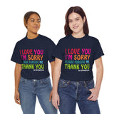 Ho’oponopono Unisex T Shirt Healing Affirmation Tee Spiritual Gratitude Mindfulness Inspired Positive Energy Heavy Cotton Graphic Top