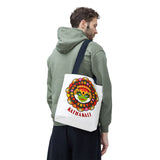 Kathakali Tote Bag Kerala Traditional Dance Art Canvas Bag Indian Culture Onam Festival Malayalam Heritage Ethnic Graphic Reusable Shopping Bag