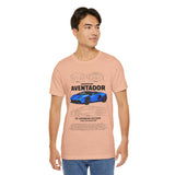 Blue Hypercar Blueprint Unisex Heavy Cotton Tee High Performance Streetwear Design for Car Enthusiasts Racers and Speed Lovers