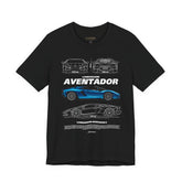 Blue Supercar Roadster Inspired Side Profile Art Unisex Tee Luxury Performance Streetwear Graphic Shirt