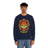 Kathakali Crewneck Unisex Sweatshirt Heavy Blend Pullover Kerala Traditional Dance Art Graphic Indian Culture Onam Festival Malayalam Heritage Design