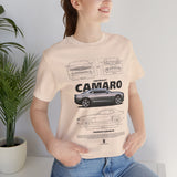 Iconic High Performance Muscle Car Blueprint Art Unisex Heavy Cotton Tee Premium Streetwear For Car Lovers Gearheads Collectors And Everyday Style
