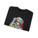 Skeleton Hustler Unisex Sweatshirt Bold Streetwear Graphic For Fearless Dreamers, Hustlers, And Alpha Creators