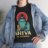 Lord Shiva The Destroyer Unisex Graphic T Shirt Mahadev Mahakal Devotional Hindu Spiritual Cotton Tee Trishul Rudraksha Temple Festival Wear India