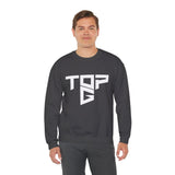 TopG Graphic Unisex Heavy Blend Crewneck Sweatshirt Black Motivational Hustler Streetwear Fitness Entrepreneur Alpha Mindset Pullover