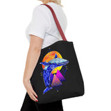 Ballena Cosmic Whale Art Eco Tote Bag Vibrant Geometric Ocean Design Durable Canvas Reusable Shopping Bag Premium Artistic Streetwear Accessory Perfect Gift for Nature Lovers Dreamers and Creative Thinkers