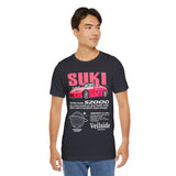 Pink Custom Roadster Blueprint Art Unisex Heavy Cotton Tee Retro Tuner Inspired Streetwear Graphic Shirt for Car Lovers and Daily Casual Wear