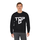 TopG Graphic Unisex Heavy Blend Crewneck Sweatshirt Black Motivational Hustler Streetwear Fitness Entrepreneur Alpha Mindset Pullover