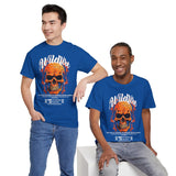 Wildfire Skull Flames Unisex Heavy Cotton Tee Gothic Inferno Graphic Bold Streetwear Motivational Statement T Shirt