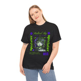 Stalked By Spectator Cyberpunk Graphic Unisex Heavy Cotton Tee Japanese Anime Glitch Streetwear T Shirt
