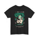 I Don’t Care True Freedom Angel Unisex Heavy Cotton Tee Gothic Cherub Graphic Bold Motivational Streetwear Aesthetic Statement T Shirt