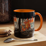 Money Is Not Just Currency Burning Dollar Graphic Accent Coffee Mug 11oz 15oz Hustler Motivational Cash Fire Design
