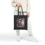 Sculptural Future Statue Art Cotton Canvas Tote Bag Greek Goddess Abstract Cosmic Splash Bold Artistic Streetwear Reusable Shopping Bag