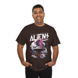 Aliens Exist UFO Graphic Unisex Heavy Cotton Tee Sci Fi Streetwear T Shirt Extraterrestrial Space Alien Design