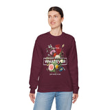 You Can Be Whatever Motivational Crewneck Sweatshirt Comfortable Unisex Pullover Bold Floral Empowerment Design Streetwear Positive Vibes Cozy Everyday Wear Perfect Gift for Dreamers Friends and Free...