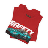 Formula One Safety Car Inspired Motorsport Graphic Unisex Tee High Performance Racing Streetwear Track Day Apparel Pace Car Design For Racing Fans Speed Culture Enthusiasts